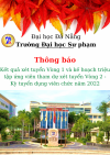 Kết quả xét tuyển Vòng 1 và kế hoạch triệu tập ứng viên tham dự xét tuyển Vòng 2 - Kỳ thi tuyển dụng viên chức năm 2022