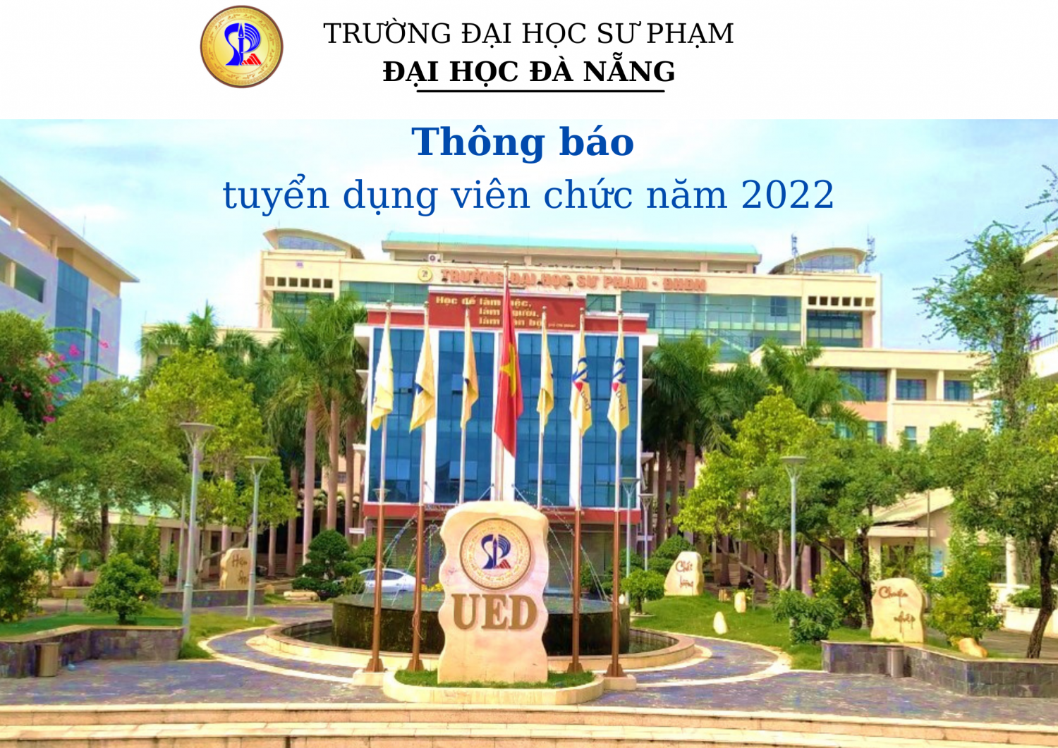 THÔNG BÁO TUYỂN DỤNG VIÊN CHỨC ĐỢT II - NĂM 2022